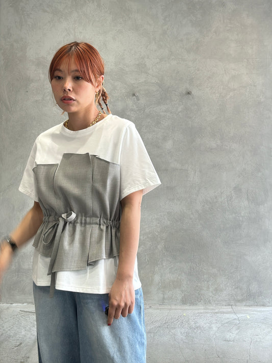 ビスチェレイヤードTシャツ／trois