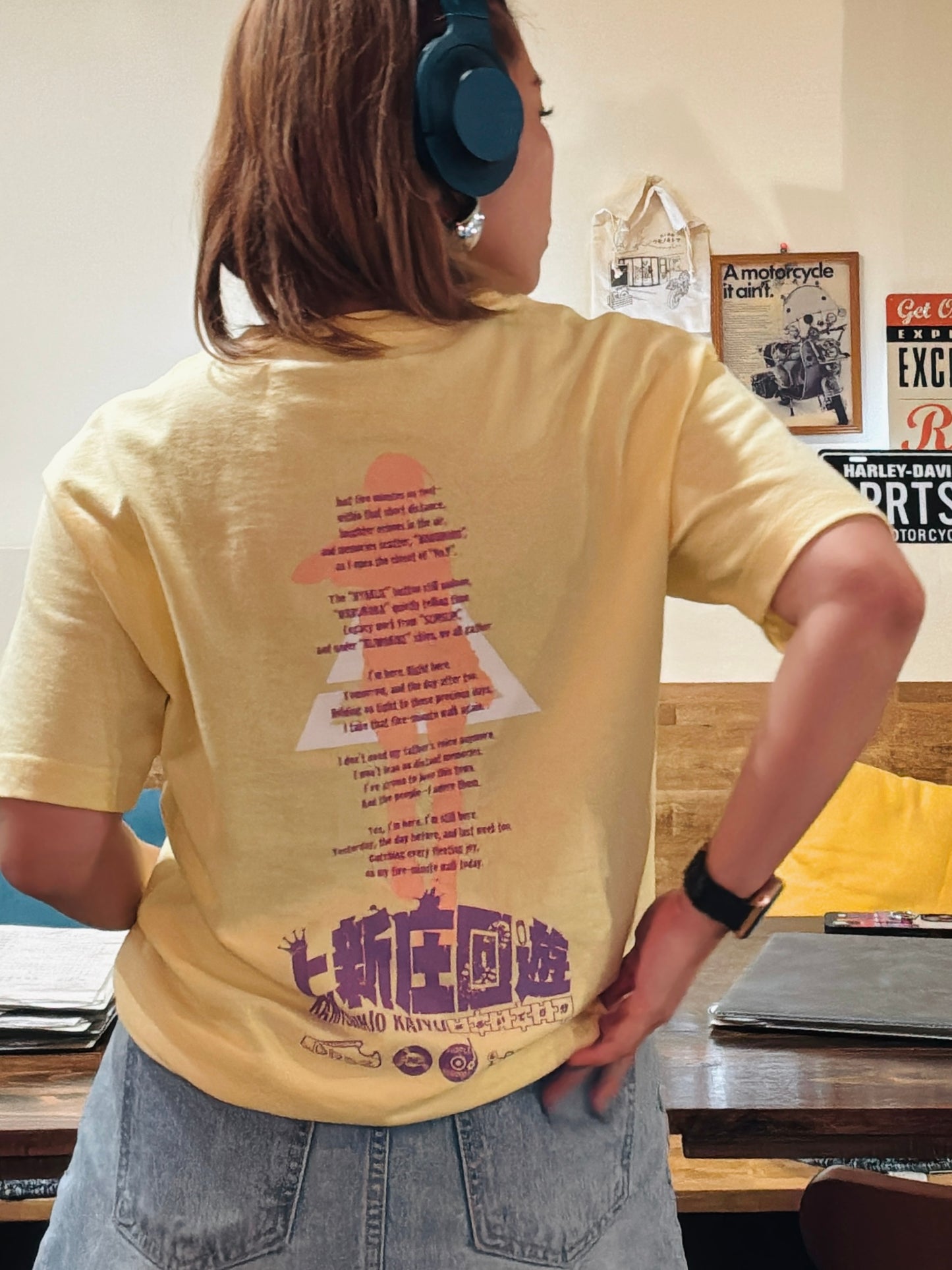 受付終了✴︎【先行予約】DRS2×No.9 コラボTシャツ／SUNSUN＆No.9／イエロー×パープル