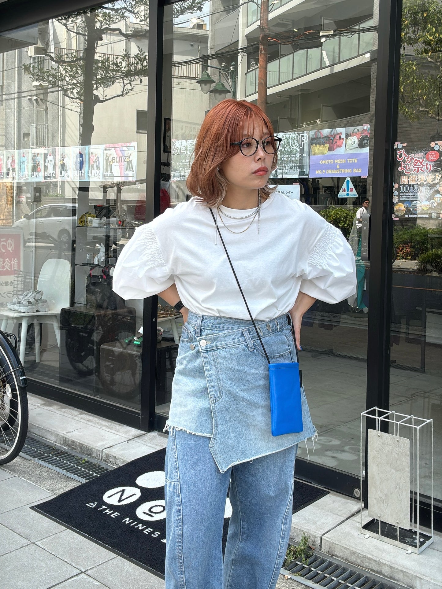 パフスリーブデザインTシャツ