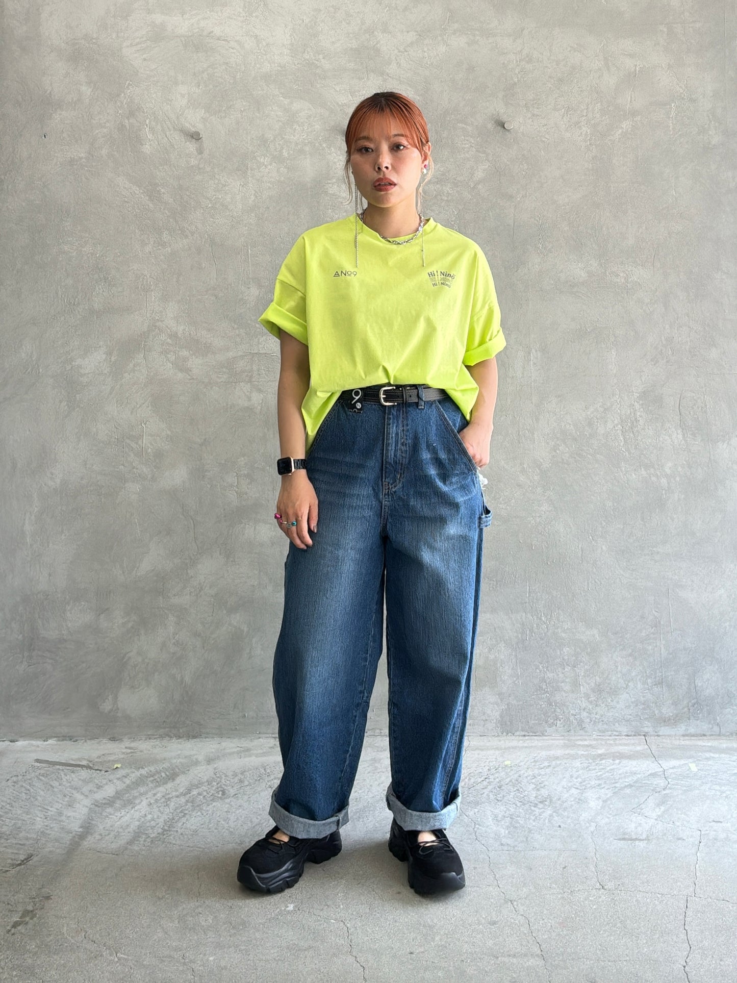 受付終了【予約販売】”Hi Ninö” オリジナルドライタッチコットンTシャツ／No.9-the Nines-