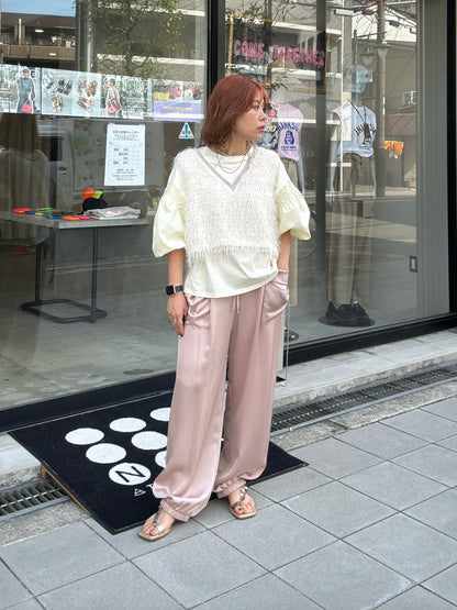 パフスリーブデザインTシャツ