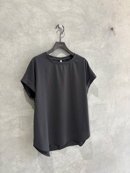 ストレッチシフォンシンプルブラウス／Dignite collier