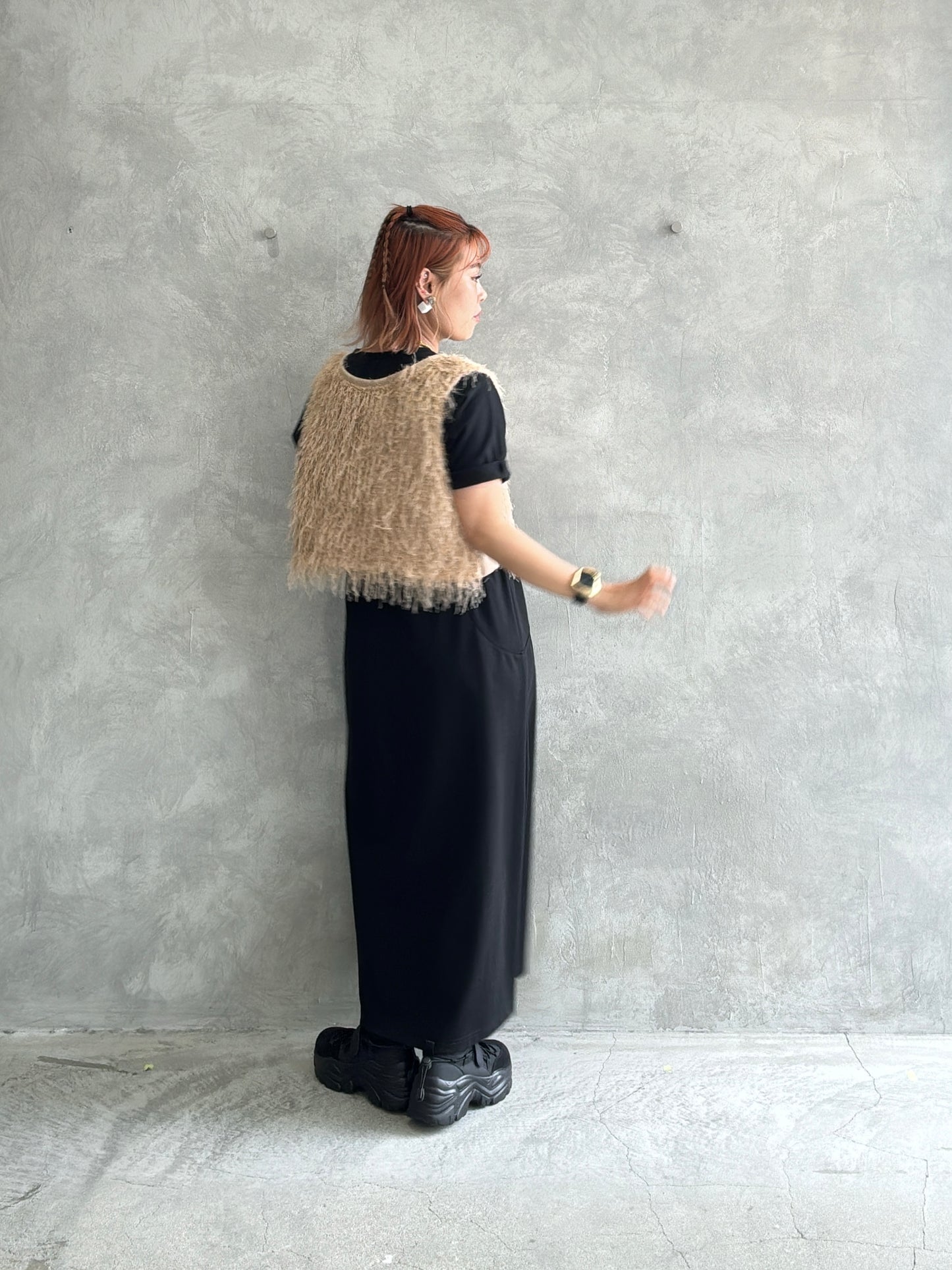 ウエストカッティングワンピース／Dignite collier