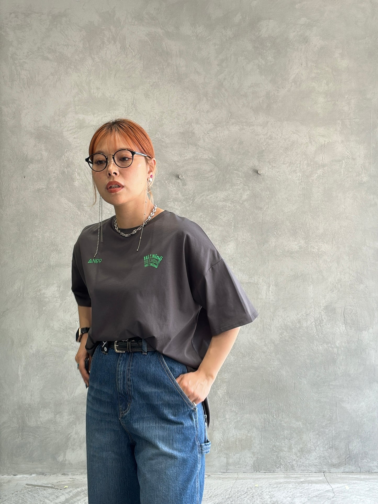 受付終了【予約販売】”Hi Ninö” オリジナルドライタッチコットンTシャツ／No.9-the Nines-