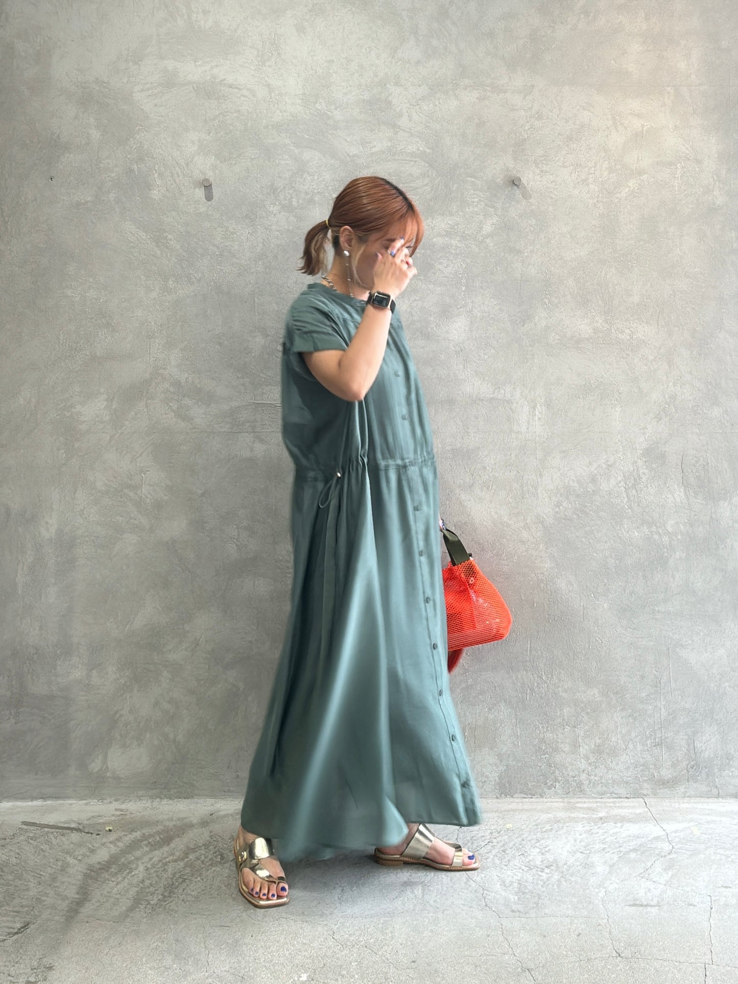 バンドカラーワンピ／Anna Kerry